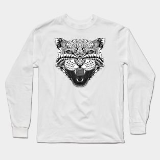 digital tribal tiger Long Sleeve T-Shirt